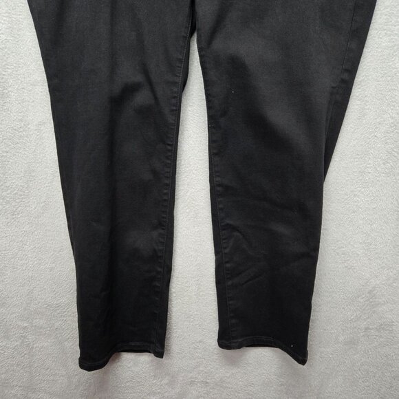 Lane Bryant 24W High Rise Straight Leg Tighter Tummy Flex Magic Waist Black Jean - Picture 8 of 10